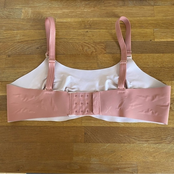 Knix Rose Gold Pink Evolution Wireless Unpadded Bra Size 2 - Picture 4 of 9